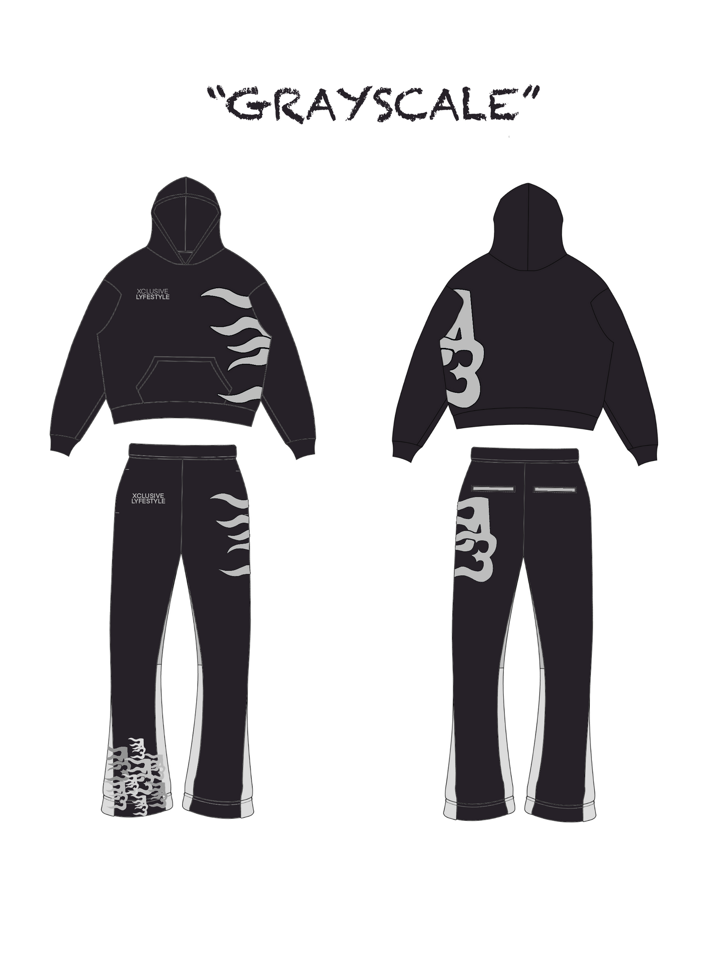 “GRAYSCALE” SWEATS