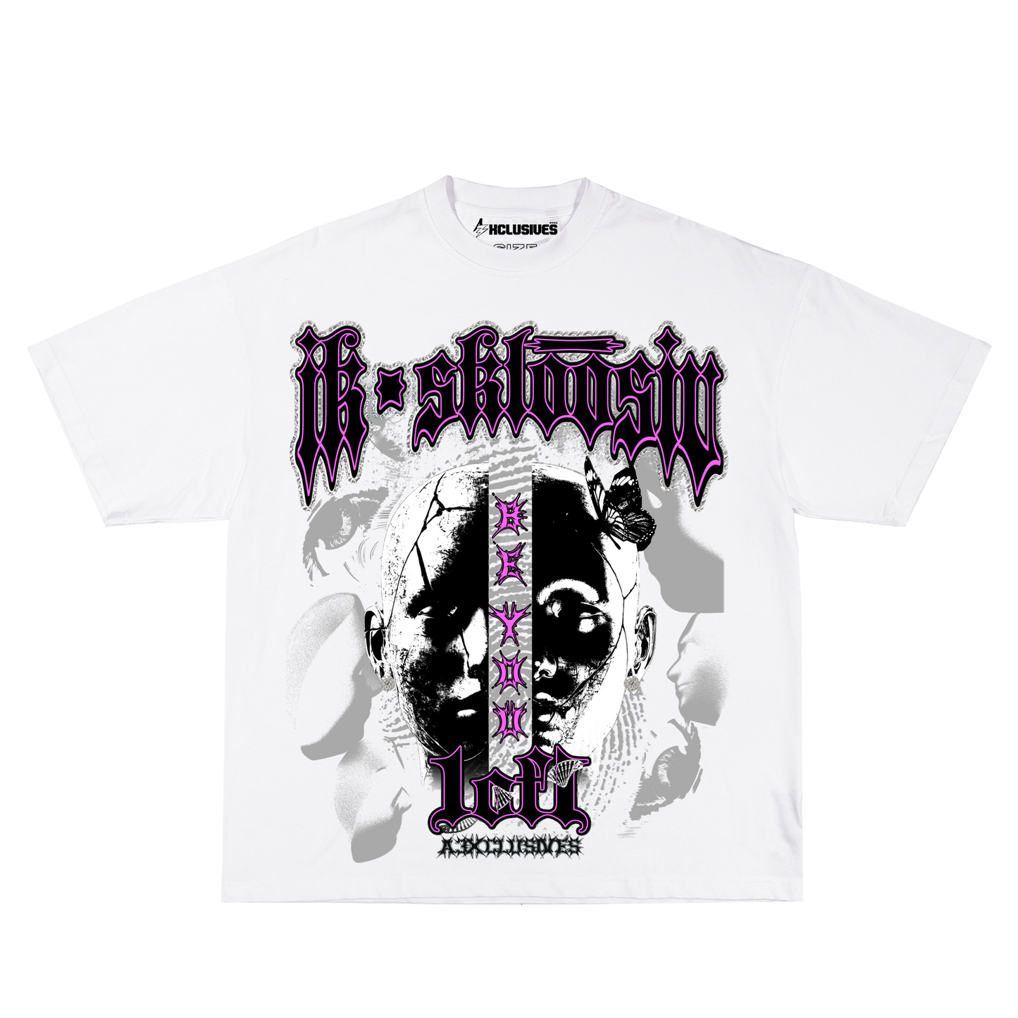 Pink IK-SKLOOSIV Heavyweight tee